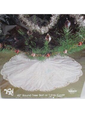 Candlewicking Kit 42" Round Tree Skirt Or Table Bells Cover Valiant Crafts #I-3